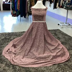 Elegant Off-Shoulder Gown